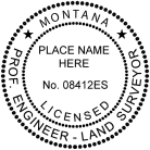 Montana Engineer Land Surveyor Seal